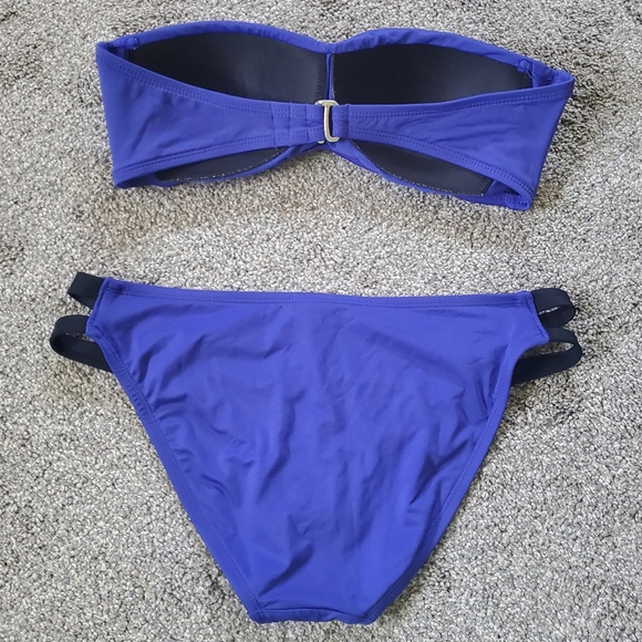 EUC Mossimo 2 Piece Bandeau Strapless Bikini Set - Picture 2 of 8